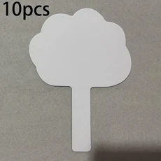 10PCS 답변 보드 휴대용 학생 어린이 화이트 흰색 양면 소형 게임 멜라민 재사용 가능한 키즈, 04 Cloud-shaped