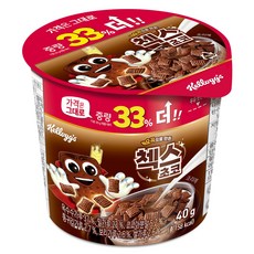 첵스초코 오곡으로 만든 컵 시리얼, 40g, 4개