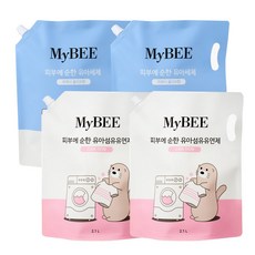 마이비 순한 유아세제 리필 2.1L(세제2팩+유연제2팩) 유아 섬유유연제 스위트터치향, 리필 2.1L(세제2팩+스위트향유연제2팩), 1개