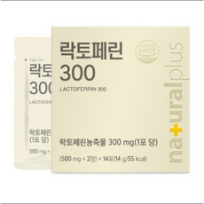 내츄럴플러스 락토페린 300mg 장 건강과 면역력 증진에 도움을 주는 건강기능식품, 2개