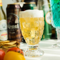 감성 유리 잔 다이아몬드 롱스템 빈티지 홈카페 유리 컵 아이스 디저트 주방 고블렛 샴페인, 02. 치스티 2001, 터틀 고블렛 220ml