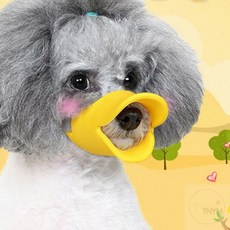 강아지 오리입마개 애견짖음방지, E오리입마개 S 브라운