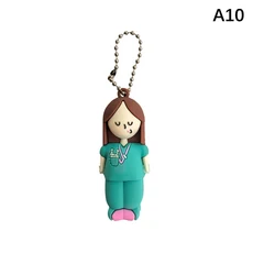 앰플 병따개 키체인 주사기 모양 커터 간호사 의사 약병 파괴 도구, 08 A10