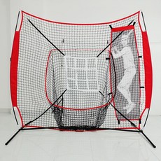 야구 그물망 타격 연습 피칭 투구 타격망 안전망 훈련용, 7피트네트+9개타겟프레임+네트2.1x2.1m, 1개