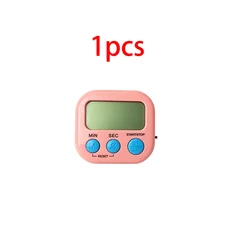 LCD 디지털 주방 타이머 마그네틱 쿠킹 대형 카운트다운 알람 시계 스톤고 홈 키친 액세서리, 01 1pcs