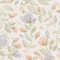 Laura Ashley Orisia Peony Pale Sage 녹색 벽지
