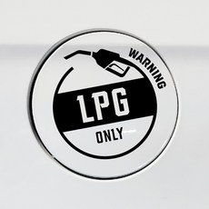 디자인황소 주유구 스티커 혼유방지 시트지 주유건 원형, 1개, 09 주유건 원형 LPG 블랙