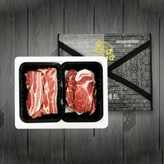 [더단밋트] 1등급 한돈 선물세트1호 삼겹살400g+생목살400g (800g), 1개