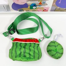 娃娃周邊 未定事件薄棉花娃娃衣服15cm夏彥左然莫弈陸景和西瓜娃衣單肩包, 1個, 西瓜單肩包3點