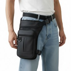 라운듀 초경량 슬림핏 레그백 오토바이 싸이클 낚시, 블랙, 1개