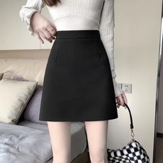 기니디샵 키밍 겨울 A라인 모직스커트 치마 하이웨스트 기본 zin+69585Vl