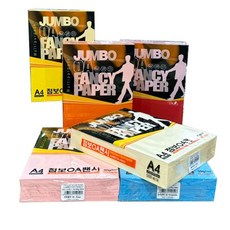 [동화오피스] 두성종이 OA 팬시페이퍼 80g 500매 / A4 색지 용지, 500개, 빨강