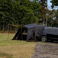 제드 블랙오토듀얼팔레스 차박 도킹텐트 오토폴 투싼~카니발 도킹 가능 블랙, 4, 블랙