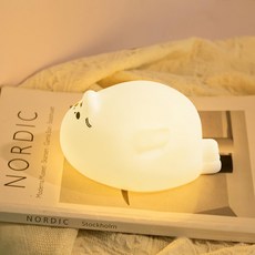 바다 물개 무드등 실리콘 조명 인테리어 램프 선물, 1번