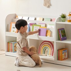 [국산브랜드] 비앙스 하이드웰 전면책장 1200 유아책장 교구장, 내츄럴오크