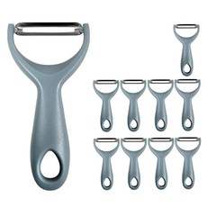 DAMDA 데일리 그레이 감자칼 야채 과일 필러, 10개, free