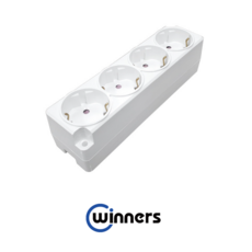 위너스 접지노출콘센트 핀타입 4구, 1개