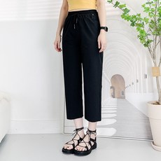 103st -3도 냉감 여름 일자 바지 8부 9부/여성 데일리 밴딩 스판 쿨팬츠