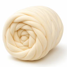 디프 벨벳 자이언트얀 두꺼운 털실 1kg, 밀크화이트, 1개