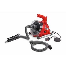 RIDGID PowerClear R7 通管機 替代K-30 里奇原裝 110V滾筒式通水管機 適用浴缸/水槽堵塞, 紅黑
