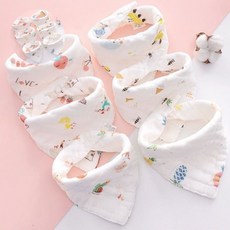 신생아 출산 용품 아기 순면 도톰한 6겹 거즈 스카프