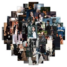 《以愛為營》劇照貼紙套組 王鶴棣 白鹿 明星周邊 手帳貼 筆記本 手機殼裝飾, 1個, 以愛為營【5cm*4cm】,60張