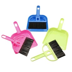 아마존피쉬 미니 청소세트 빗자루 쓰레받기, 1개