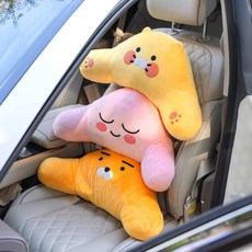 카카오프렌즈 어부바 차량용 등쿠션 등받이 허리쿠션, 어부바 등쿠션, 라이언, 1개