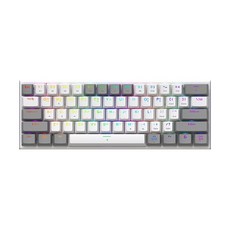 앱코 래피드 트리거 8K 리니어 기계식 키보드, White + Gray, AM61, 마그네틱축(자석축)