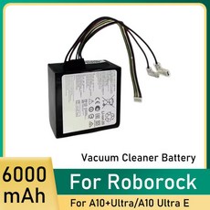 새로운 21.6V 6000mAh 교체용 배터리 (스톤 플로어 워셔 스크러버 로보락 A10+울트라 충전식, 02 4000mAh