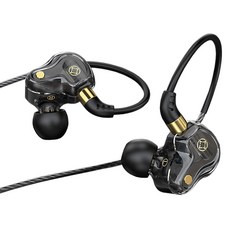 체리스팟 3.5mm C타입 이어폰 다이나믹 코일 고음질 소음차단TPE 유선(파우치 포함), 블랙, S61(3.5mm)