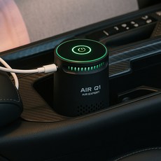 에어큐원 차량용 공기청정기 냄새제거 자동차 정화기, 단품