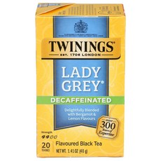 Twinings Tea Lady Grey Tea 레몬 오 Twinings Tea Lady Grey Decaffeinated Tea - Delicate Citrusy Flavor, 1g, 1개, 1개