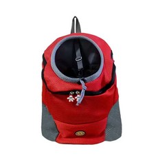 오아픽 팡쿠 강아지 외출 앞가방 자전거 S사이즈 고양이 이하의 애견 강아지) 산책 백팩 슬링백 (3kg, E. 빨간색