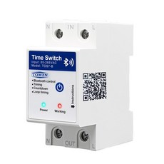 TOMZN TOS7 B 블루투스 제어 타이머 스위치 85 265VAC 40A 63A EasyCon 35mm DIN 레일 카운트다운 28 그룹, 01 63A, 01 TOS7 B 110V 230V