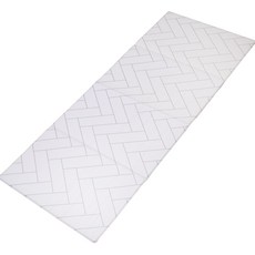 휴팡 6T 폴딩형 애견전용 PVC 펫 반려동물 강아지 매트 미끄럼방지 슬개골 보호, 헤링본패턴_화이트(뒷면 그레이), 1개