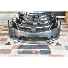 ADT.車材 喜美8代 CIVIC 8 K12 UH RR版 前保桿 霧燈 通風網 素材未烤漆, 1個, RR前保桿