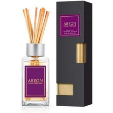 AREON 아레온 홈 프리미엄 룸 향 디퓨저 위드 라탄 스틱 퍼퓸 바닐라 블랙 85ml, vanille, 85 ml (1er Pack), 1개