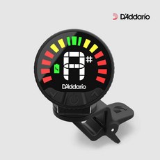 다다리오 넥서스360 충전식 헤드스톡 기타 튜너 PW-CT-26 기타튜닝기 360도 회전 USB케이블충전 24시간 사용, 1개
