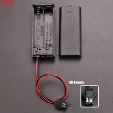 4슬롯 배터리 보관 케이스 AAA 홀더 박스 스위치 및 커버 포함 PH2.0 XH2.54 DC5.5X2.1 USB2.0 듀폰 터미널, 04 SM Female