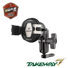 TAKEWAY 黑隼2 現貨快速出 機車手機架 磁浮減震後照鏡 支援 iPhone 17 黑隼手機座 重機減震手機架, 雙磁浮-LA1長後照鏡座版, 黑色, 雙磁浮-LA1長後照鏡座版