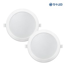 장수 LED 다운라이트 6인치 20W, 주광색, 2개