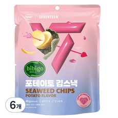 비비고 포테이토 김스낵, 6개, 40g