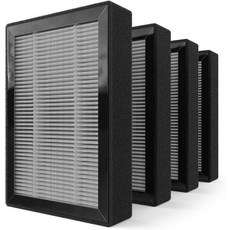 LEVOIT LVH128 URVSAS HM669A ROVACS RV60 공기청정기용 교체 필터 LVH128RF 4팩, 4 Pack