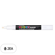 문화연필 윈도우마카 흰색, 1색, 2개