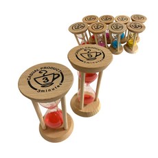 모래시계 3분 타이머 양치 모래멍 운동 집중, 5분, 빨강