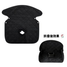 嬰兒外出居家防水隔尿墊 - 推車/汽車座椅/餐椅適用, 3D隔尿墊 黑色, 1個