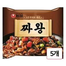 농심 짜왕 봉지라면, 5개