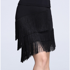 아모르 술장식 라인댄스 찰랑 치마 스커트