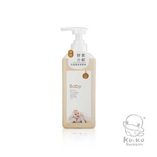 KUKU 酷咕鴨 高分解酵素奶瓶蔬果清潔液 果萃/米萃，有效清潔奶瓶，呵護媽媽雙手，寶寶餐具清潔首選, 1個, 米萃高分解酵素
